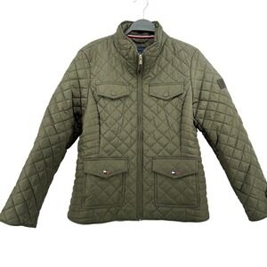 Tommy Hilfiger Women’s Olive Quilted Jacket